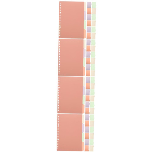 Abaodam 40 Sets Index Tab File Dividers Binder Dividers Notepad Divider Tabs Binder Notebook Binder Divider Pages Binder Separators Colored Tabs Detachable Binder Tabs Exercise Book B5 Pp