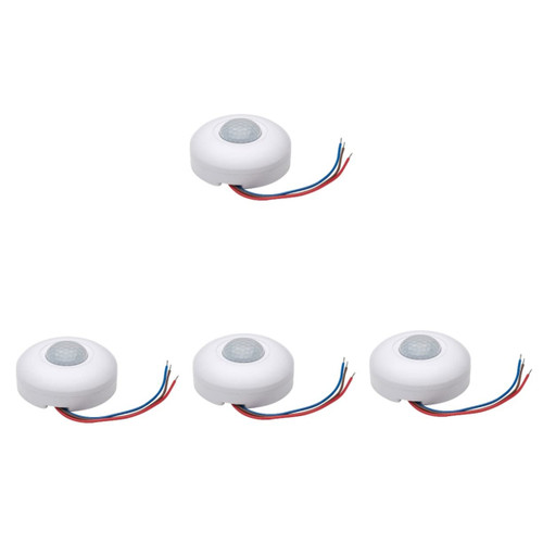 Homoyoyo 4pcs Ceiling Sensor Ledlight Pir Motion Sensor Switch Ceiling Motion Sensor Switch Outdoor Motion Sensor Smart Motion Light Replacement Motion Sensor Human Sensor