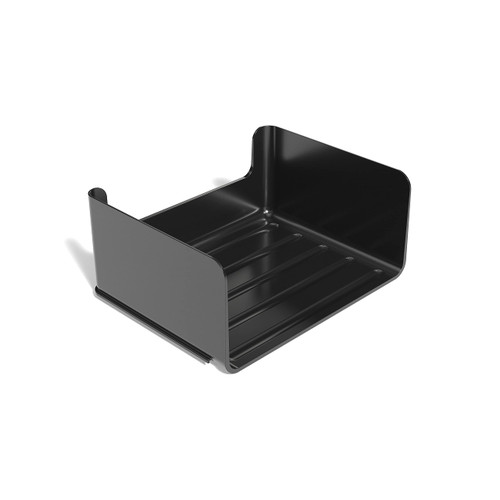 TRU RED Side Load Stackable Resin Letter Tray, Black, 2/Pack (TR58207VS)
