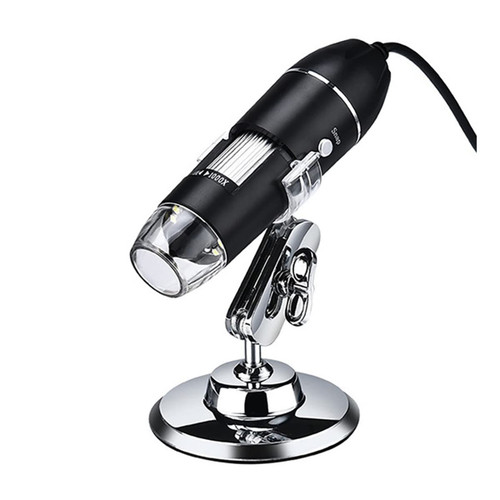 Handheld Digital Microscope Accessories 500X 1000X 1600X Electronic Digital Microscope USB Handheld Microscope LED Magnification W/Stand Microscope Accessories (Color : 3in1 500X)