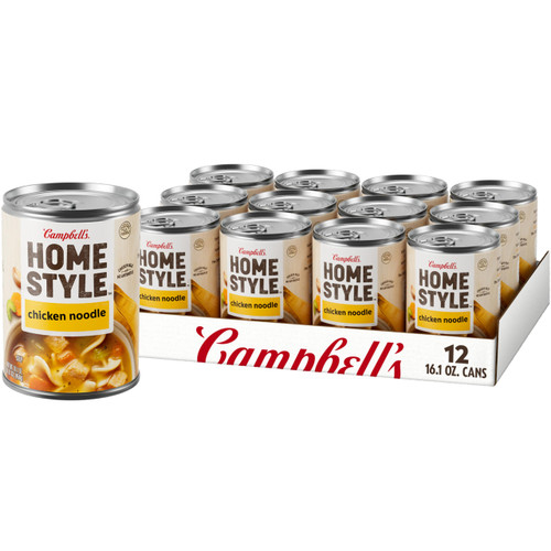 Campbell's Homestyle Chicken Noodle Soup, 16.1 OZ Can (Case of 12) Campbell's Homestyle Chicken Noodle Soup, 16.1 OZ Can (Case of 12)