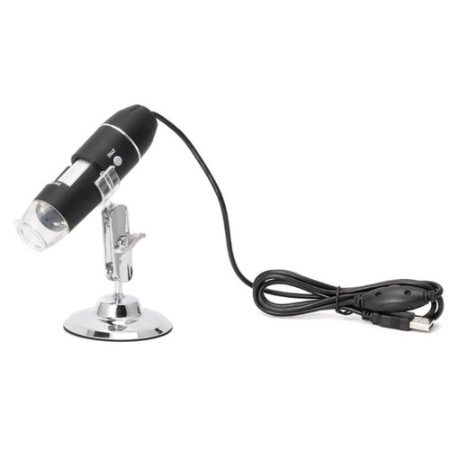 Microscope Accessories kit Slide Preparation camer 1600X USB Digital Pocket Microscope Camera 8 LED Magnifier with Hold Stand Microscope Accessories