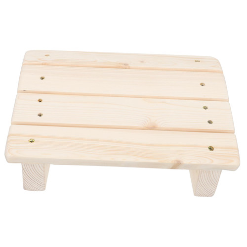 Tofficu Foot Mat Under Desk Foot Rest Wooden Foot Stool Mini Stool Desk Footrest Potty Wooden Bedside Step Stool Office Supply Foot Stool for Office Comfortable Pedals Step Chair Footstool