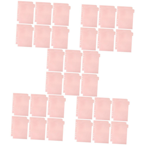 60 Pcs Partition Baffle Notepad Dividers Classified Labels Page Markers Colored Binder Dividers Notepad Tabs Notepad Divider Tabs Binder Tabs Dividers Pp Notebook A5 Separator Page