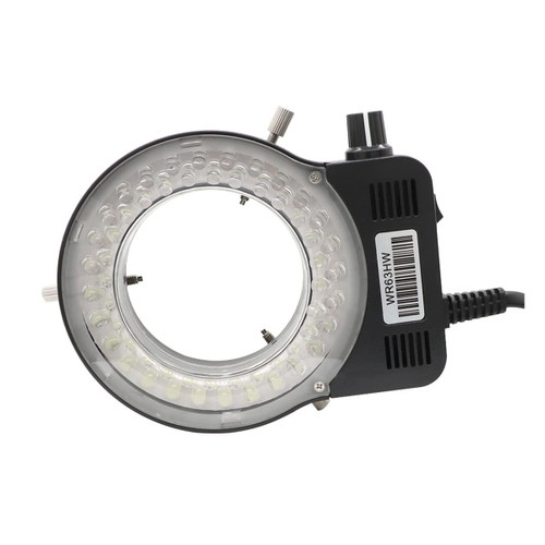 Lab Microscope Accessories 144LED/56LED Microscope LED Ring Light Illuminator Lamp for Microscope Ring Light Industrial Stereo Microscope Camera Light Source (Color : 56LED Black)