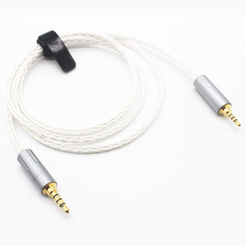Youkamoo 2.5mm to 3.5mm 4 Pole Balanced 8 Core Silver Plated Headphone Adapter Cable 2.5mm to 3.5mm Balanced AUX Cable 1m