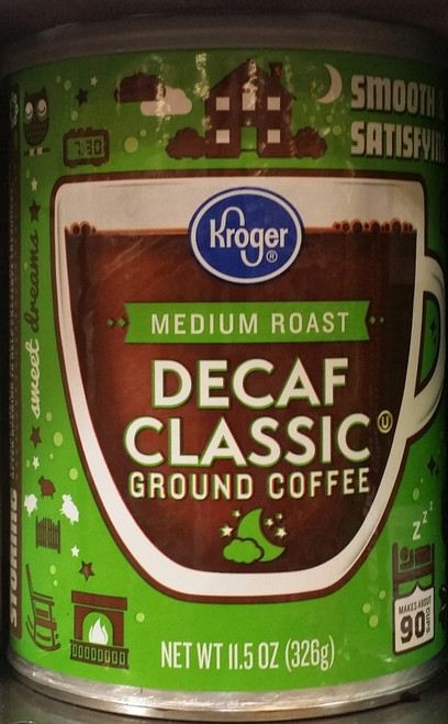 Kroger Medium Roast Decaf Classic Ground Coffee 11.5 oz (Pack of 2)