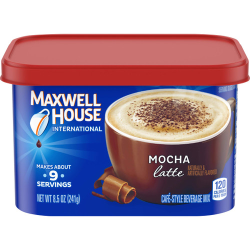 Maxwell House International Mocha Latte Instant Coffee (8.5 oz Canisters, Pack of 4)
