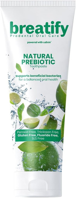 Breatify Prebiotic Toothpaste, Teeth Whitening and Enamel Repair Toothpaste, Protects and Strengths Sensitive Teeth, 2.5 Fl Oz