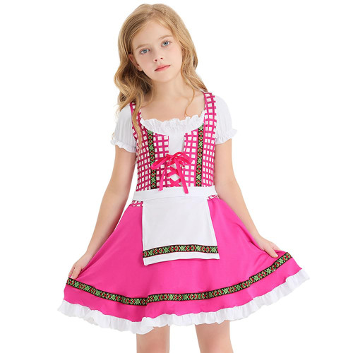 Oktoberfest Costume for Girls Kids Dirndl Dress Toddler Traditional Bavarian Ruffle Plaid Dresses with Apron Maid Dress Halloween Cosplay Dress Up Carnival German Beer Festival Outfits Rose 3-4T Oktoberfest Costume for Girls Kids Dirndl Dress Toddler Traditional Bavarian Ruffle Plaid Dresses with Apron Maid Dress Halloween Cosplay Dress Up Carnival German Beer Festival Outfits Rose 3-4T