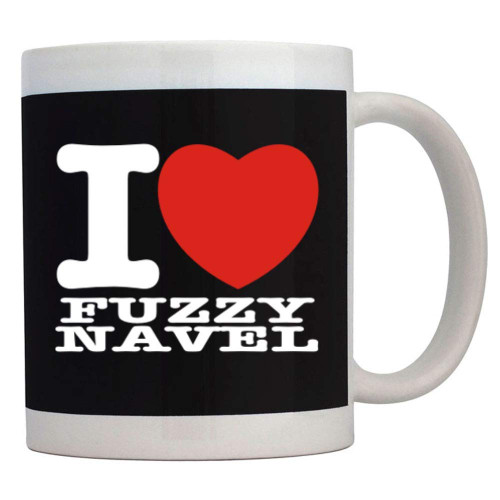 Teeburon I love Fuzzy Navel Bold Font Mug 11 ounces ceramic