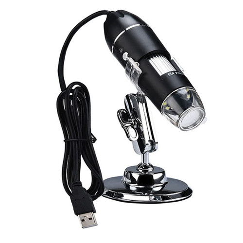 XuuSHA Microscope Accessories kit Slide Preparation camer 1600X 2MP 8 LED Digital Adjustable Microscope Electronic Stereo Magnifier Microscope Accessories (Color : A, Magnification : 1600X)