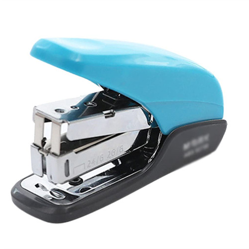 YMXWFC Stapler Portable Stapler Set with 1000 Standard Staples+Staple Remover 25 Sheet Capacity Labor-Saving Stapler Machine for Students Binding documents (Color : Blue)