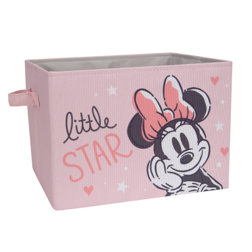 Lambs & Ivy Disney Baby Minnie Mouse Pink Foldable Storage Basket/Container/Bin Lambs & Ivy Disney Baby Minnie Mouse Pink Foldable Storage Basket/Container/Bin