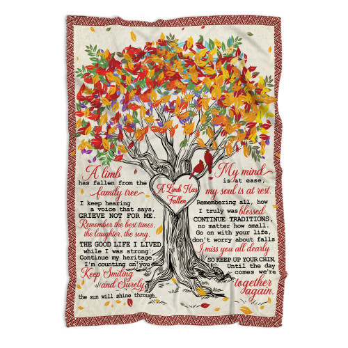 MUCHNEE in Loving Memory Blanket 60"x50" Bereavement Gifts, Cardinal Memorial Gift for Loss of Loved one, Remembrance Sympathy Gift, Condolence Gifts for Loss of Dad Mom Husband Wife Sister Friends