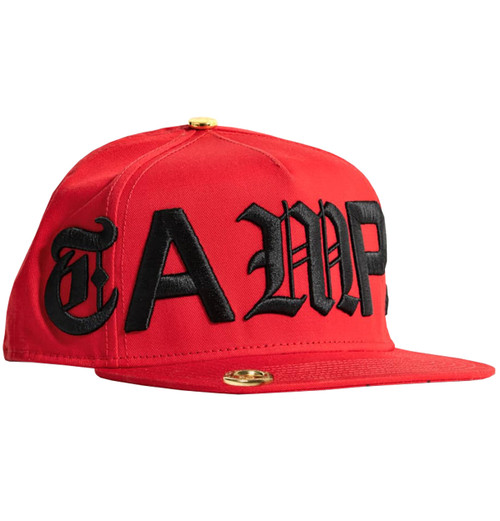 Red Monkey Designs Tamps Loud & Proud Flat Visor Snapback Limited Edition Hat Cap | 2 Colors (Red)