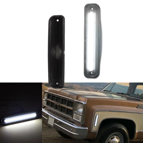 Tonsya For 73 74 75 76 77 78 79 80 GMC Chevy Pickup Blazer Suburban Jimmy C10 C20 C30 GMC Front Bumper Signal Side Marker lights Smoked Lens 915557 915558 GM2550115 GM2551107 Tonsya For 73 74 75 76 77 78 79 80 GMC Chevy Pickup Blazer Suburban Jimmy C10 C20 C30 GMC Front Bumper Signal Side Marker lights Smoked Lens 915557 915558 GM2550115 GM2551107