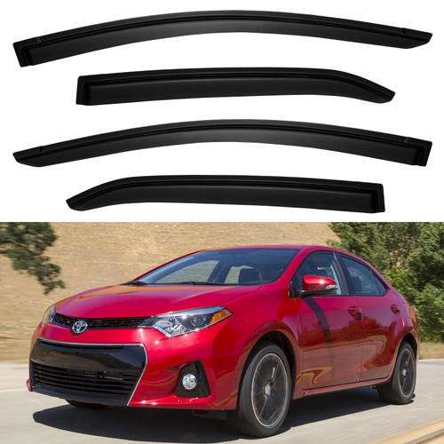Window Rain Guards Shield for Toyota Corolla 2014-2019, Window Vent Visors Shades Wind Deflectors for 14-19 Corolla