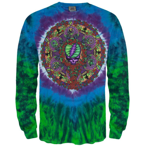 Liquid Blue Men's Grateful Dead Celtic Mandala Long Sleeve T-Shirt, Multi, Medium