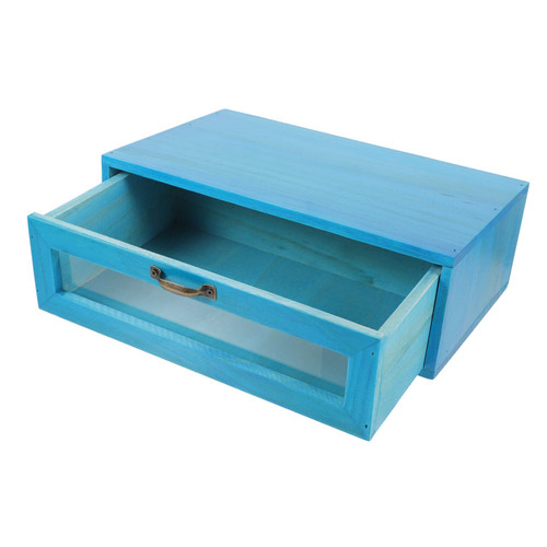 WOONEKY Computer Heightened Shelf Wooden Screen Monitor Stand Desktop Dock Computer Riser Laptop Elevated Stand Desktop Laptop Shelf Computer Desk Holder With Drawer Computer Rack Office