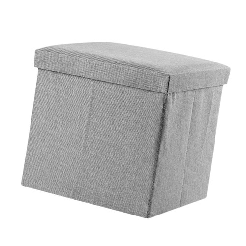 Zerodeko 1pc Sundries Storage Container Storage Ottomans Collapsible Storage Boxes Foot Rest Stool Footstool Collapsable Stool Organiser Cube Toy Storage Footrest Fabric Step Stool Fold
