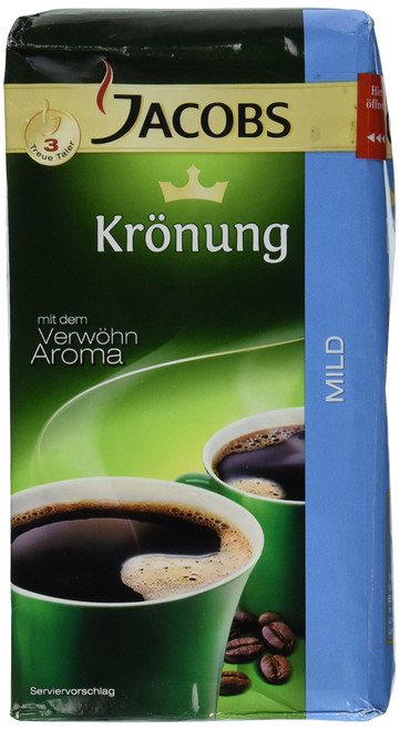 Jacobs Kronung Mild Ground Filter Coffee 500 Gram / 17.6 Ounce ( 2 Pack )