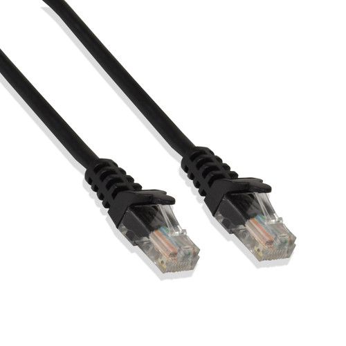 LOGICO 5FT Cat5e UTP Ethernet Network Patch Cable RJ45 LAN Wire Black (25 Pack)