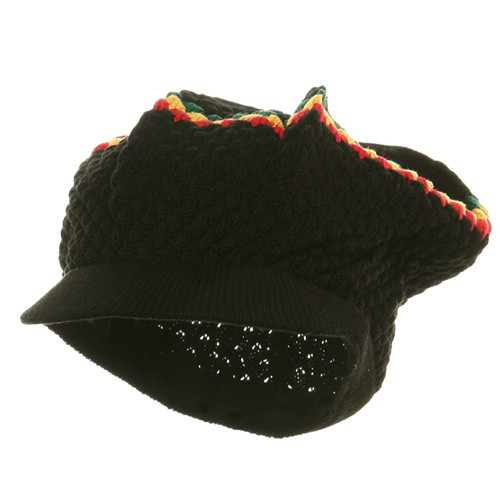 Rasta RGY Beanies Visors (02)-Black RGY OSFM