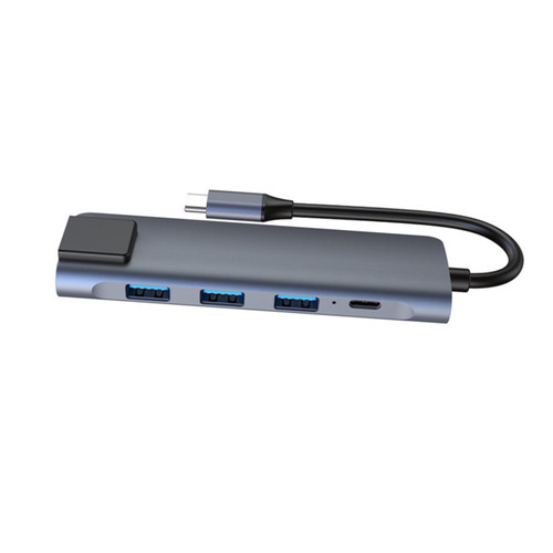 Hemobllo Converter hub Network Card USB c to Docking Station Adapter Docking Station Laptop Docking Station USB Connector Dock Laptop Universal Type adaptador Universal