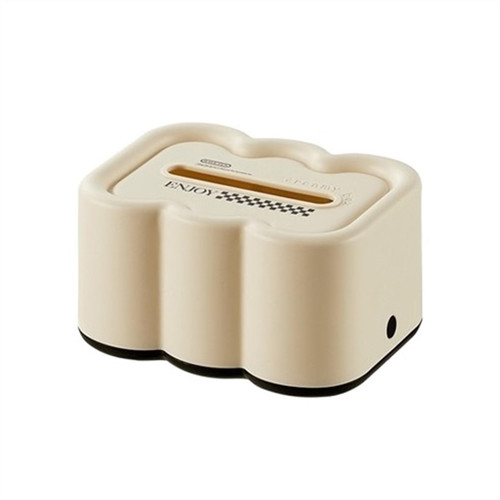 Tissue Box Holder Household Wall Hanging Tissue Box, Bathroom, Kitchen, Living Room Creative Spring Pressed Desktop Paper Drawer Decorative Napkin Holder (Color : B)