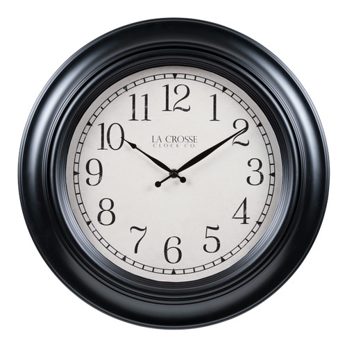 La Crosse Clock 404-3846A 18-Inch Rhodes Quartz Analog Wall Clock