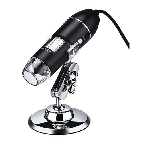 Microscope Adapter 1600X 1000X USB Microscope Handheld Portable USB Interface Electron Microscopes with 8 LEDs with Bracket Microscope Accessories (Magnification : 1000X)
