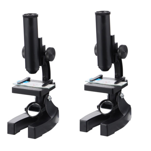 Abaodam Puzzle Toy 2pcs Plastic Microscope Kids Microscope Glass Student Monocular Magnifier Childrens Toys