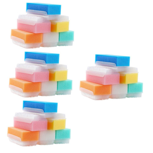 Beavorty 24 pcs Pipette Baby Cradle Cap Baby Sponge for Bathing Sensory Brushing Sponge Massage Brush Sponge for Hair Infant Brush Scalp Sponge Plastic Newborn Cleaning Brush