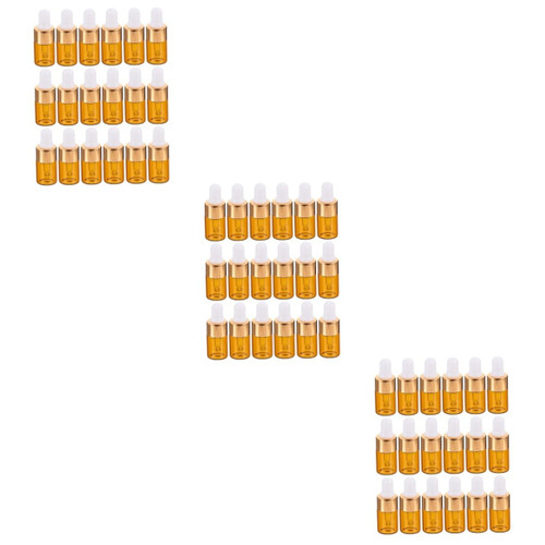 POPETPOP 75 Pcs Small Essential Oil Bottle Dropper Bottle Mini Perfume Travel Makeup Container Droppers for Essential Oils Pipette Bottle Mini Bottles Sleep Lotion Dry Spray Travel Bottle