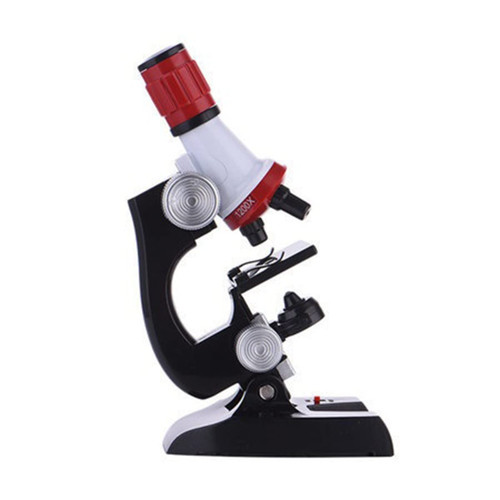 JUIYU Microscope Accessories Kit Microscope Kit Lab LED 100X-1200X Biological Microscope Microscope Slides (Color : Red)