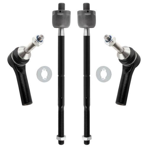 WEDOAUTO 4pcs Front Suspension Kit Inner Tie Rod End Outer Tie Rod End Fit For For Ford Flex 2009 For Ford Taurus 2009 For Ford Taurus X 2009 For Mercury Sable 2009 Replace# EV800580 ES800222