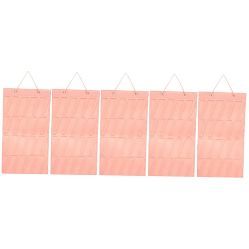 Beavorty 5pcs Hair Clip Storage Hanging Bag Hanging Jewelry Organizer for Closet Hair Clips Holder Hairclip Organizer Hair Claw Clips for Girls Headband Wall Pouch Wall Mount Felt Portable
