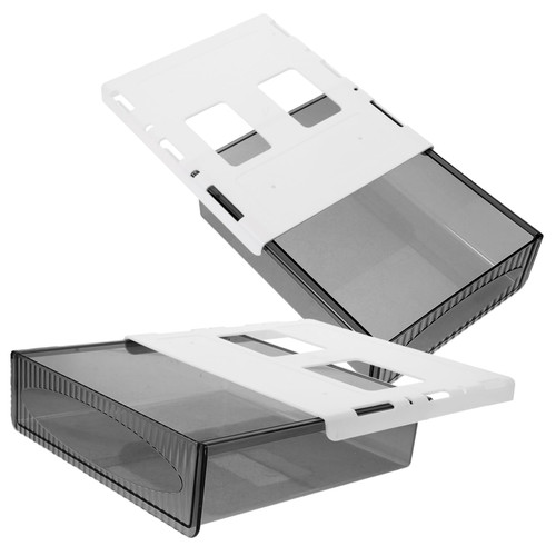 HONMEET 2pcs Drawers Organizer for Desk Under Desk Storage Under Desk Organizers and Storage Under Desktop Drawer Desk Shelf Organizer Drawer under Desk Stationery Appendix Plastic Office