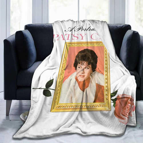 Patsy Singer Cline Blankets Soft Flannel Fleece Blankets Travel Blanket Throw Lightweight Bedding Blanket for Bedroom Sofa 50"x40"