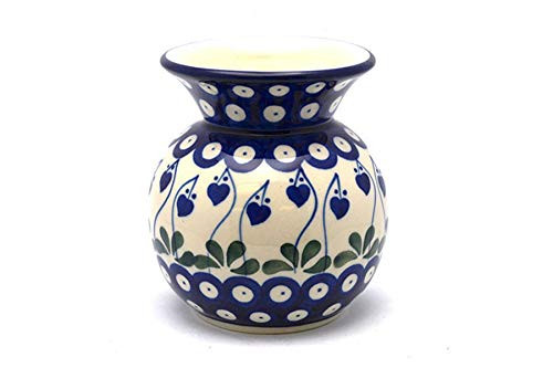 Polish Pottery Bubble Vase - Bleeding Heart