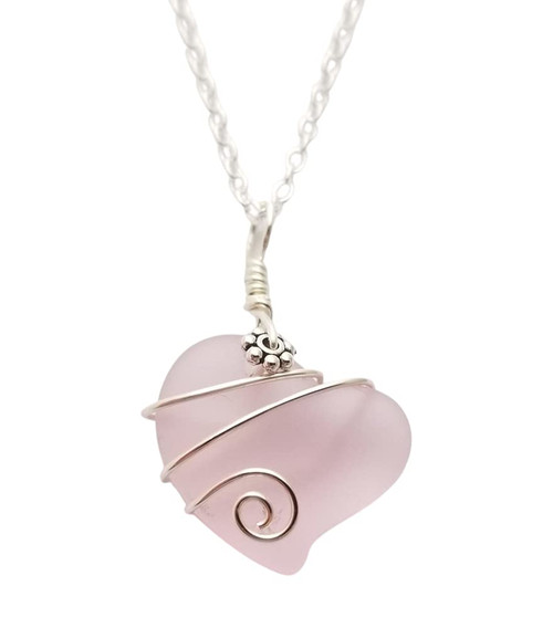 Yinahawaii Handmade Sea Glass Necklace, Hawaiian Jewelry For Women, Wire Heart Necklace Pink Necklace, Unique Heart Of The Ocean Necklace, Sea Glass Jewelry Birthday Gift (October Birthstone Jewelry) Yinahawaii Handmade Sea Glass Necklace, Hawaiian Jewelry For Women, Wire Heart Necklace Pink Necklace, Unique Heart Of The Ocean Necklace, Sea Glass Jewelry Birthday Gift (October Birthstone Jewelry)