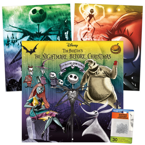 2024 Disney The Nightmare Before Christmas Collector's Edition Calendar & Push Pins 2024 Disney The Nightmare Before Christmas Collector's Edition Calendar & Push Pins