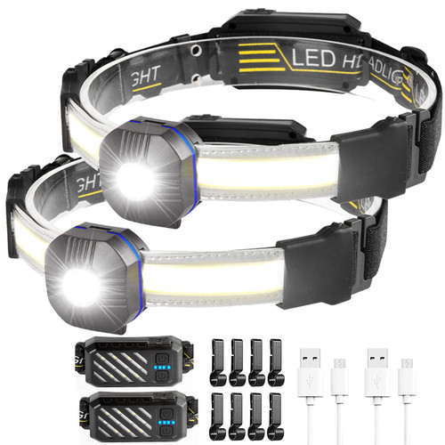 2Pack Super Bright Headlamp Rechargeable,1200 Lumen LED Head Lamp Flashlight,10 Modes Waterproof Headlight with Type C Charging for Outdoor Camping Fishing Running Hiking Outdoor Activity 2Pack Super Bright Headlamp Rechargeable,1200 Lumen LED Head Lamp Flashlight,10 Modes Waterproof Headlight with Type C Charging for Outdoor Camping Fishing Running Hiking Outdoor Activity