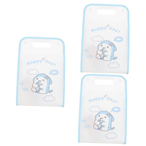 Ciieeo 3pcs Portable Folder Accordion Folder File Document Bag Expandable Filing Organizer File Folder Letter Storage File Briefcase Document Folder Paper Folder Combination A4 Pp Desktop