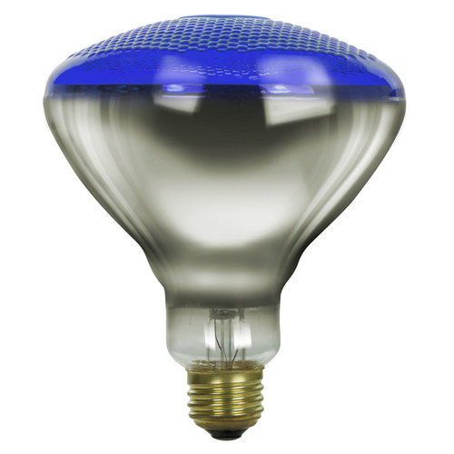 Sunlite 100BR38/FL/B/3 Incandescent 100-Watt, Medium Based, BR38 Reflector Colored Bulb, Blue