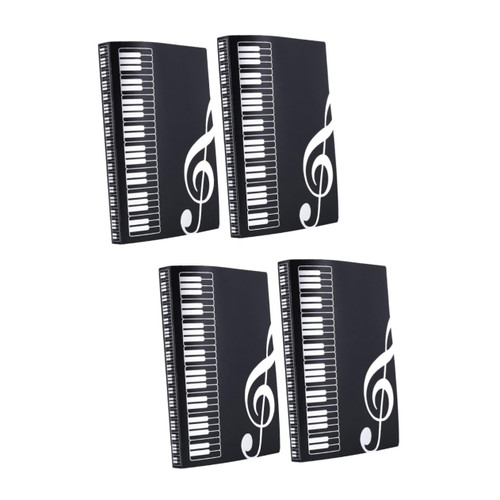 NUOBESTY 4 Pcs File Expandable Folder foldgers Expanding Filing folders Accordion Document Organizer Music Folder Expanding Letter Organizer Document Folder a4 Fashion Books