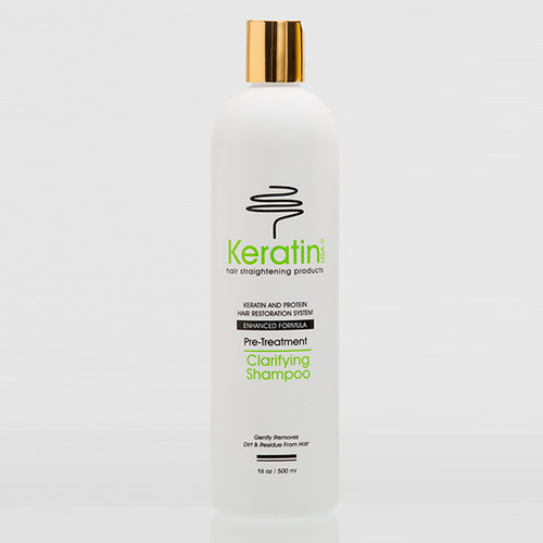 KERATIN USA HAIR STRAIGHTENING PRODUCTS Pre-Treatment Clarifying Shampoo Enhanced Formula 16oz / 500ml