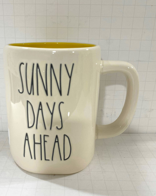 Rae Dunn SUNNY DAYS AHEAD Mug - Ceramic Double sided