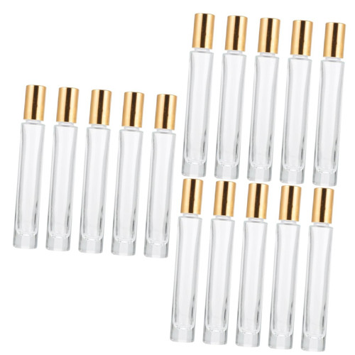 balacoo 15 pcs Roll-on bottling Glass Roll- on Bottles fragrance roller vial essential oil roller glass roller bottles small roller containers small terrarium labels Pipette perfume